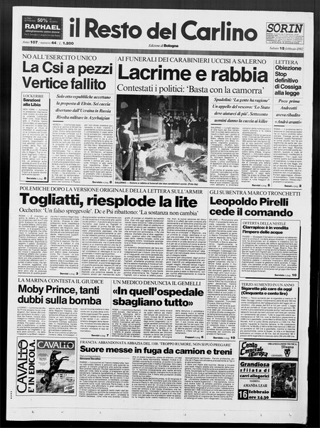 Il Resto del Carlino : giornale dell'Emilia